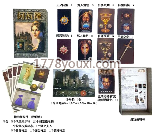 阿瓦隆桌游阵营角色大全技能说明介绍,阿瓦隆多人阵营玩法