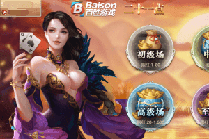 百胜棋牌爆乳女神二十一点扑克牌规则