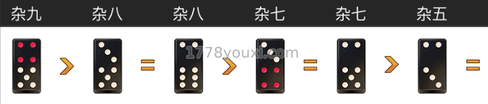 凯旋棋牌抢庄牌九单牌大小 凯旋棋牌抢庄牌九单牌大小