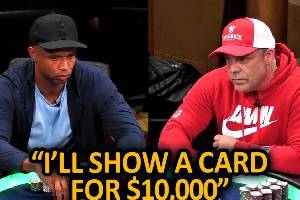 HustlerCasinoLive经典诈唬失败案例，PhilIvey高达11万的加注