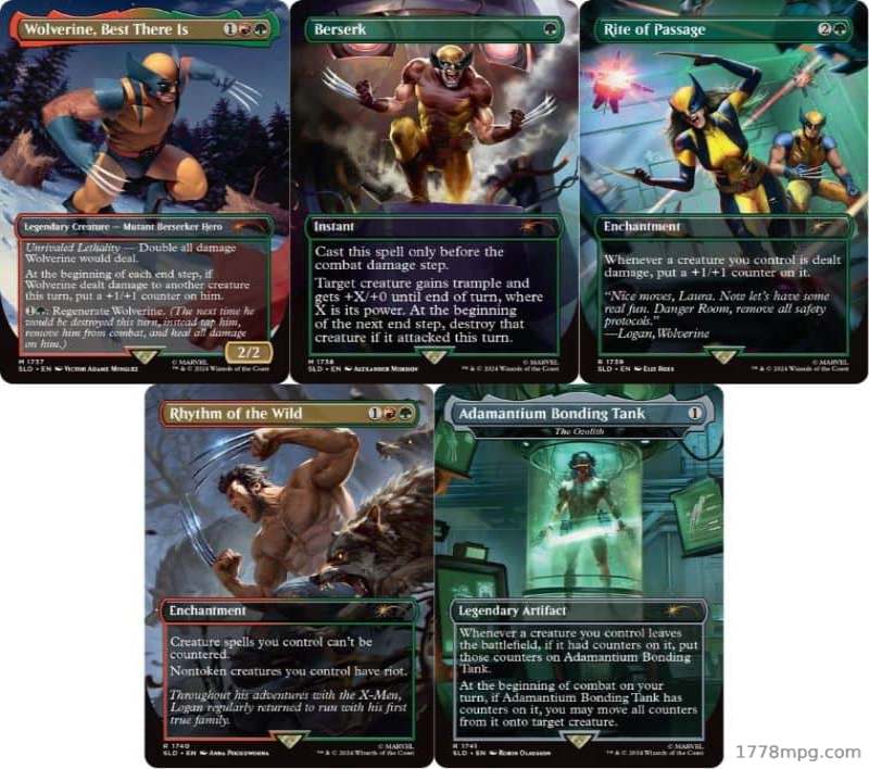 万智牌漫威联动Secret Lair x Marvels Wolverine金刚狼套組
