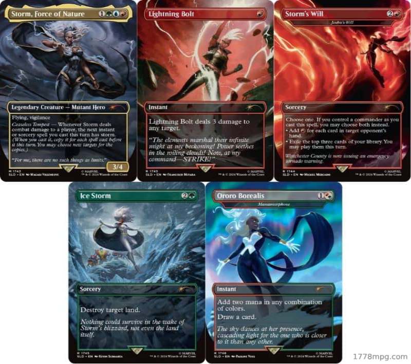 万智牌漫威联动Secret Lair x Marvels STORM风暴女套組