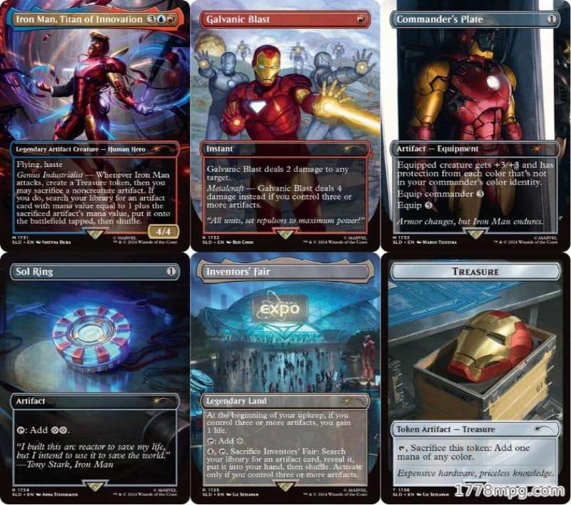 万智牌漫威联动Secret Lair x Marvels Iron Man钢铁侠套組